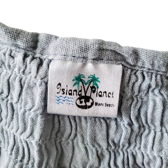 Island Planet Ombre Grey Soft Loose Fitting Dress Spaghetti Straps Size S/M - Picture 10 of 13